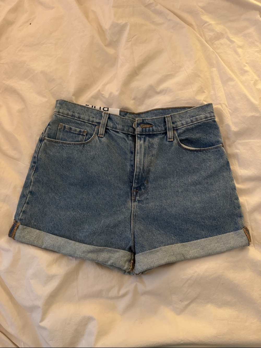 BDG Classic Mom High-Rise Blue Denim Women's Shorts